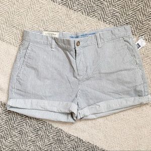 Striped Khaki Shorts GAP